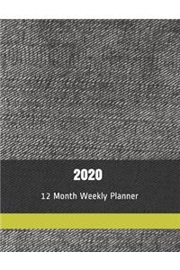 2020 12 Month Weekly Planner