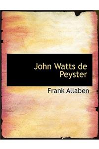 John Watts de Peyster