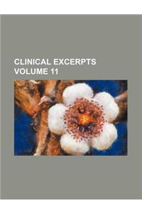 Clinical Excerpts Volume 11