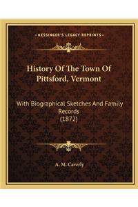 History of the Town of Pittsford, Vermont