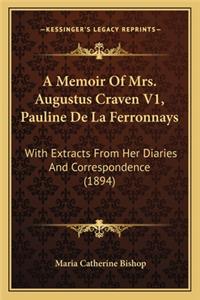 A Memoir of Mrs. Augustus Craven V1, Pauline de La Ferronnays