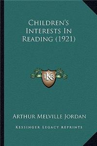 Children's Interests in Reading (1921)