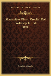 Akademijske Oblasti Osoblje I Red Predavanja U Kralj (1891)