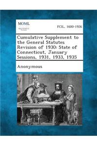 Cumulative Supplement to the General Statutes Revision of 1930