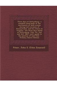 Three Days at Gettysburg