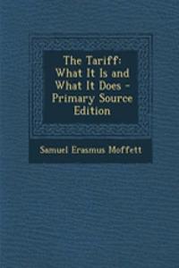 The Tariff: What It Is and What It Does
