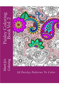 Paisley Coloring Book, Volume 2