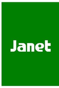 Janet - Green Personalized Notebook / Extended Lined Pages / Soft Matte