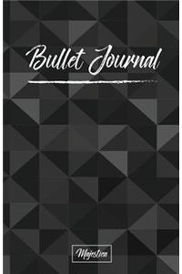 Bullet Journal: 2017 Journal Notebook, Dot Grid Journal, 122 Pages 5.5x8.5 Geometric Black