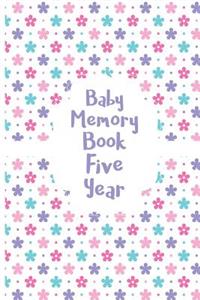 Baby Memory Book Five Year