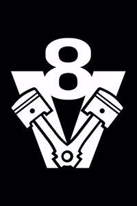 V8 Auto Notizbuch