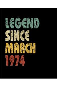 Legend Since March 1974