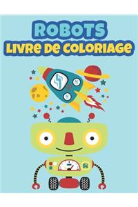 Robots Livre de Coloriage