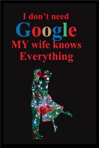 i don't need google my wife knows everything