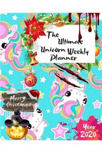 The Ultimate Merry Christmas Unicorn Weekly Planner Year 2020