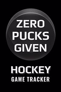Zero Pucks Given Hockey Game Tracker