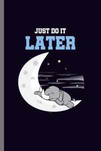 Just do it Later