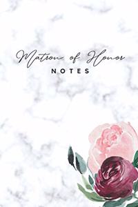 Matron of Honor Notes