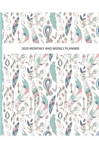 2020 Monthly and Weekly Planner