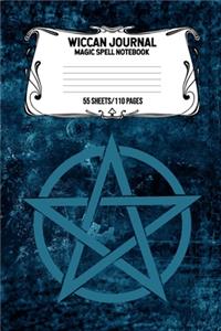 Wiccan Journal Magic Spell Notebook 55 Sheets/110 Pages
