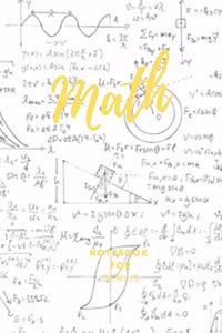 Math Notebook for Genius