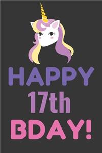 Happy 17th Bday! Notebook Notebook