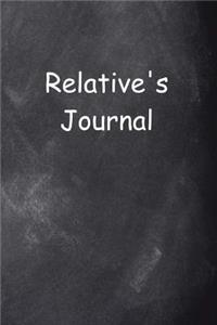 Relative's Journal Chalkboard Design