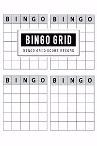Bingo Grid Score Record