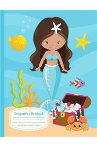 Mermaid Treasures Composition Notebook
