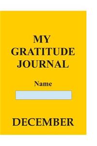 My Gratitude Journal: December