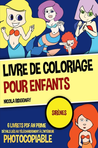 Livre de coloriage pour enfants (Sirènes)