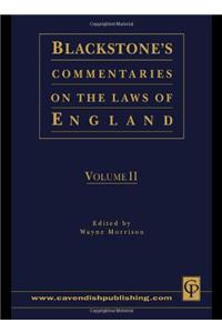 Blackstone's Commentaries on the Laws of England Volumes I-IV