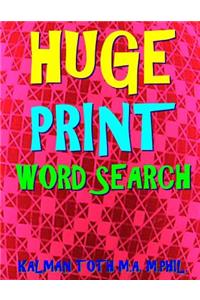 Huge Print Word Search