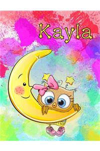 Kayla: Personalized Book with Name, Journal, Notebook, Diary, 365 Lined Pages, 8 1/2 X 11