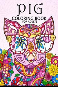 Pig Coloring Book for Adults