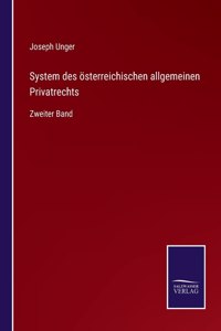 System des österreichischen allgemeinen Privatrechts: Zweiter Band