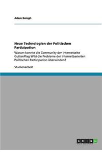 Neue Technologien der Politischen Partizipation