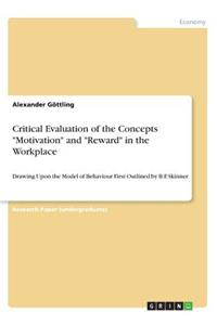Critical Evaluation of the Concepts 