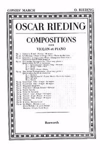 Oskar Rieding: Gypsies' March Op.23 No.2 Violin and Piano