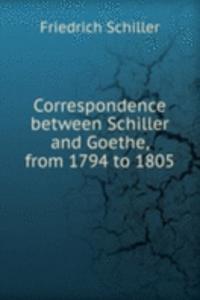 CORRESPONDENCE BETWEEN SCHILLER AND GOE