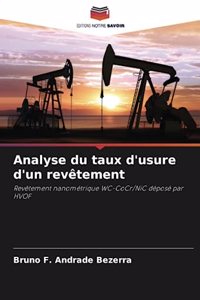 Analyse du taux d'usure d'un revêtement