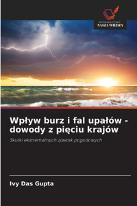 Wplyw burz i fal upalów - dowody z pięciu krajów