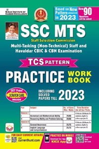 SSC MTS TCS Pattern Practice Work Book Based on 90 Questions Pattern Including Solved Papers 2023 (English Medium) (4375)