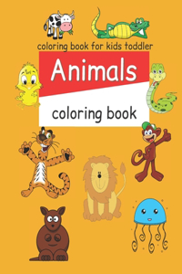 my first animals coloring book for kids