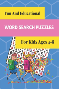 Fun And Educational Word Search Puzzles For Kids Ages 4-8