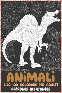 Libri da colorare per adulti - Patrones relajantes - Animali