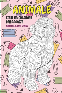 Libri da colorare per ragazze - Mandala Anti stress - Animale