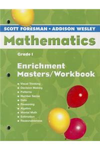 Scott Foresman Addison Wesley Math 2005 Enrichment Masters Workbook Grade 1