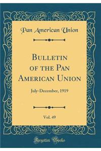 Bulletin of the Pan American Union, Vol. 49: July-December, 1919 (Classic Reprint)
