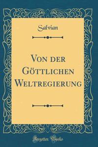 Von Der GÃ¶ttlichen Weltregierung (Classic Reprint)